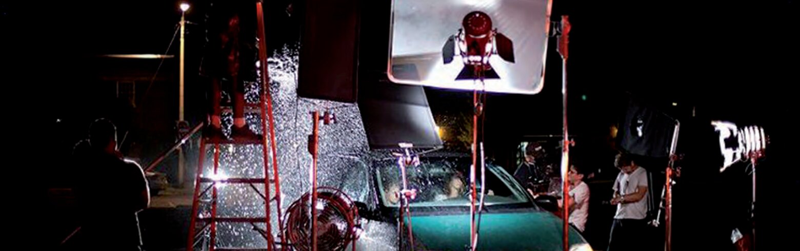 Behind the scenes on Missionary, a night shoot with lights and rain